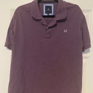 Men’s Crew Clothing Company XL purple polo; excellent condition.